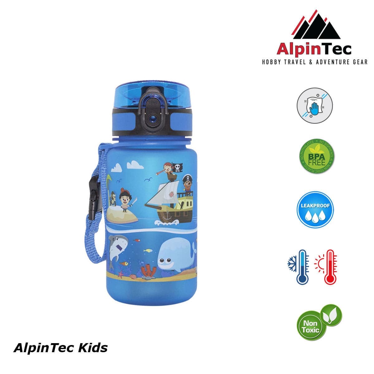 Παγούρι Alpin tec Kids Pirates Μπλε 350ml